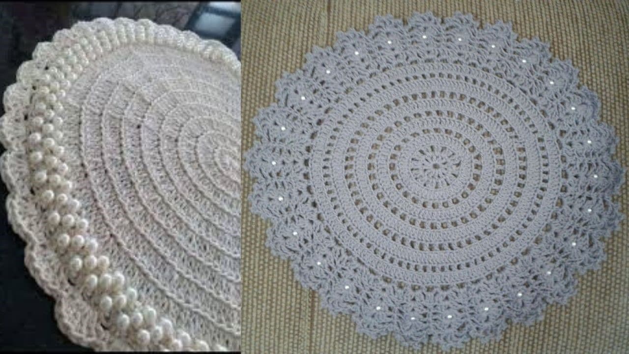 Crochet sousplats