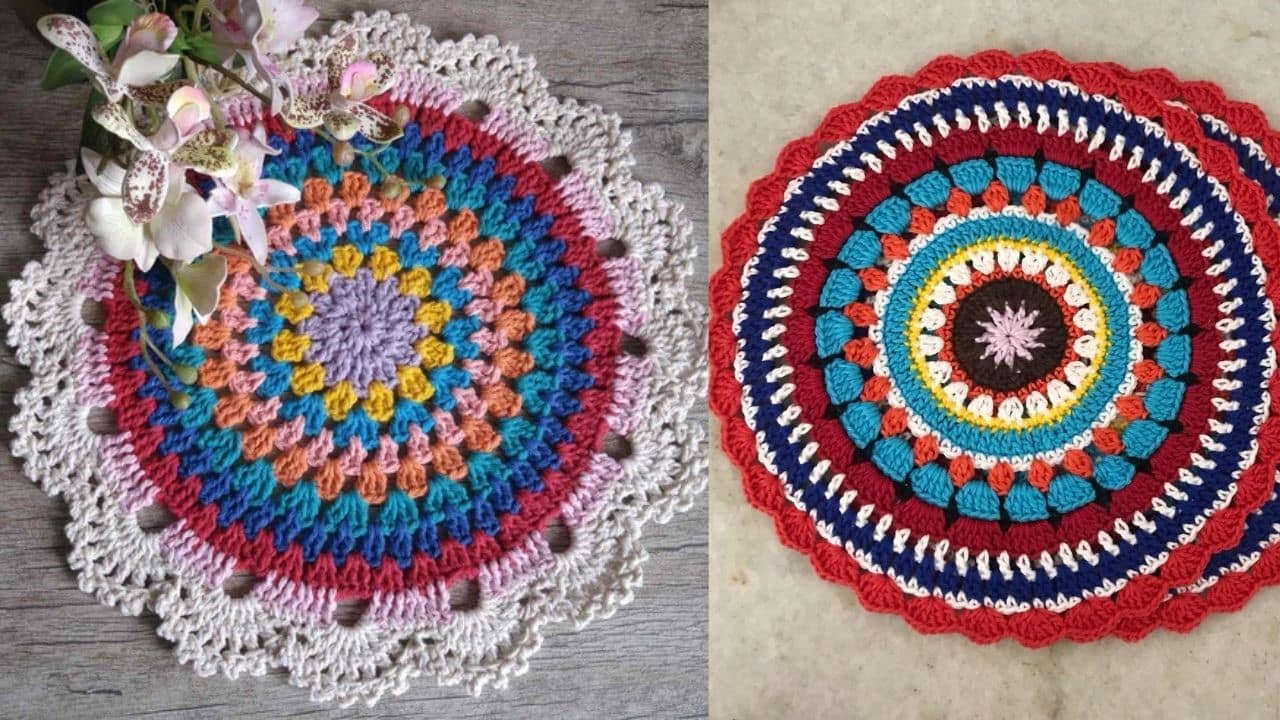 Crochet sousplats