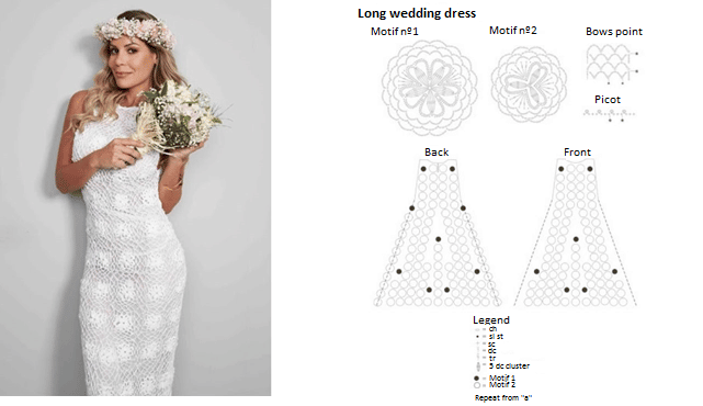 crochet bridal dresses