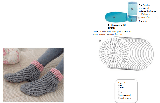 adult crochet socks